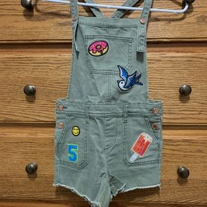 Girls overall shorts